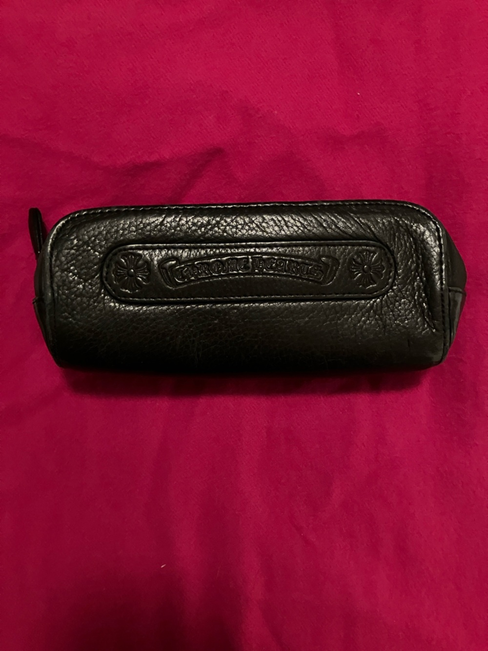 Chrome Hearts Leather Glasses Case